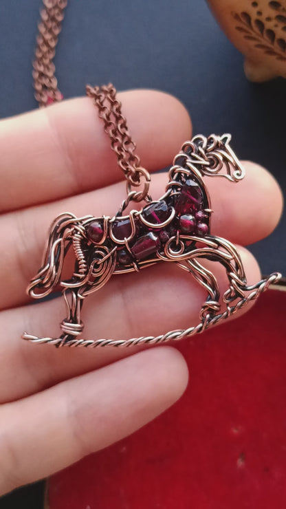 Happy childhood. Horse charm.