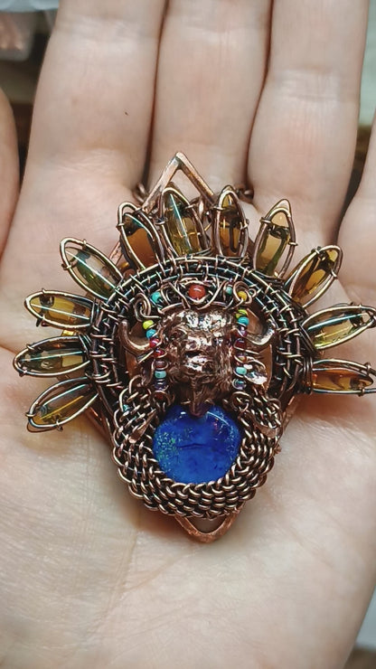 Buffalo necklace.