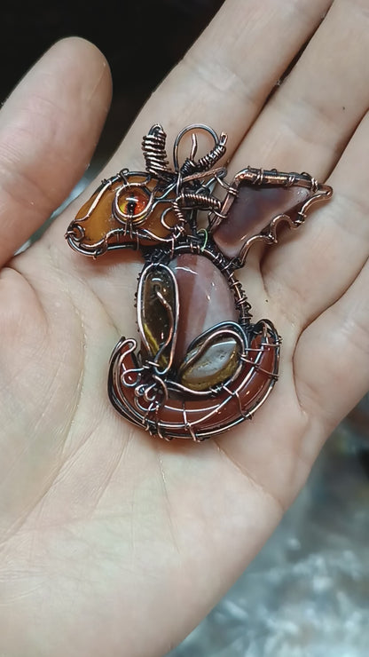 Baby dragon necklace