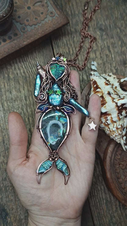 Blue Ocean Empress necklace