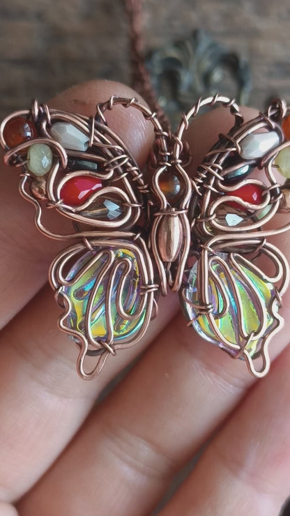 Candy lady butterfly necklace
