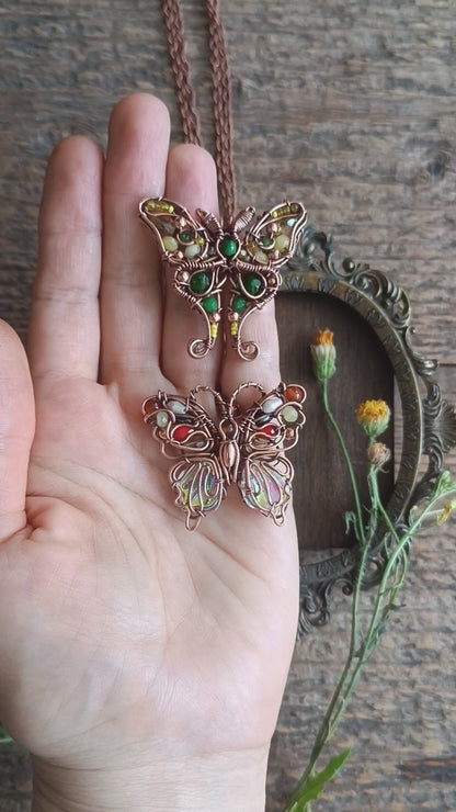 Candy lady butterfly necklace