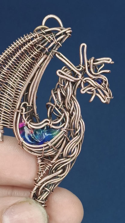 Dragon and Moon necklace