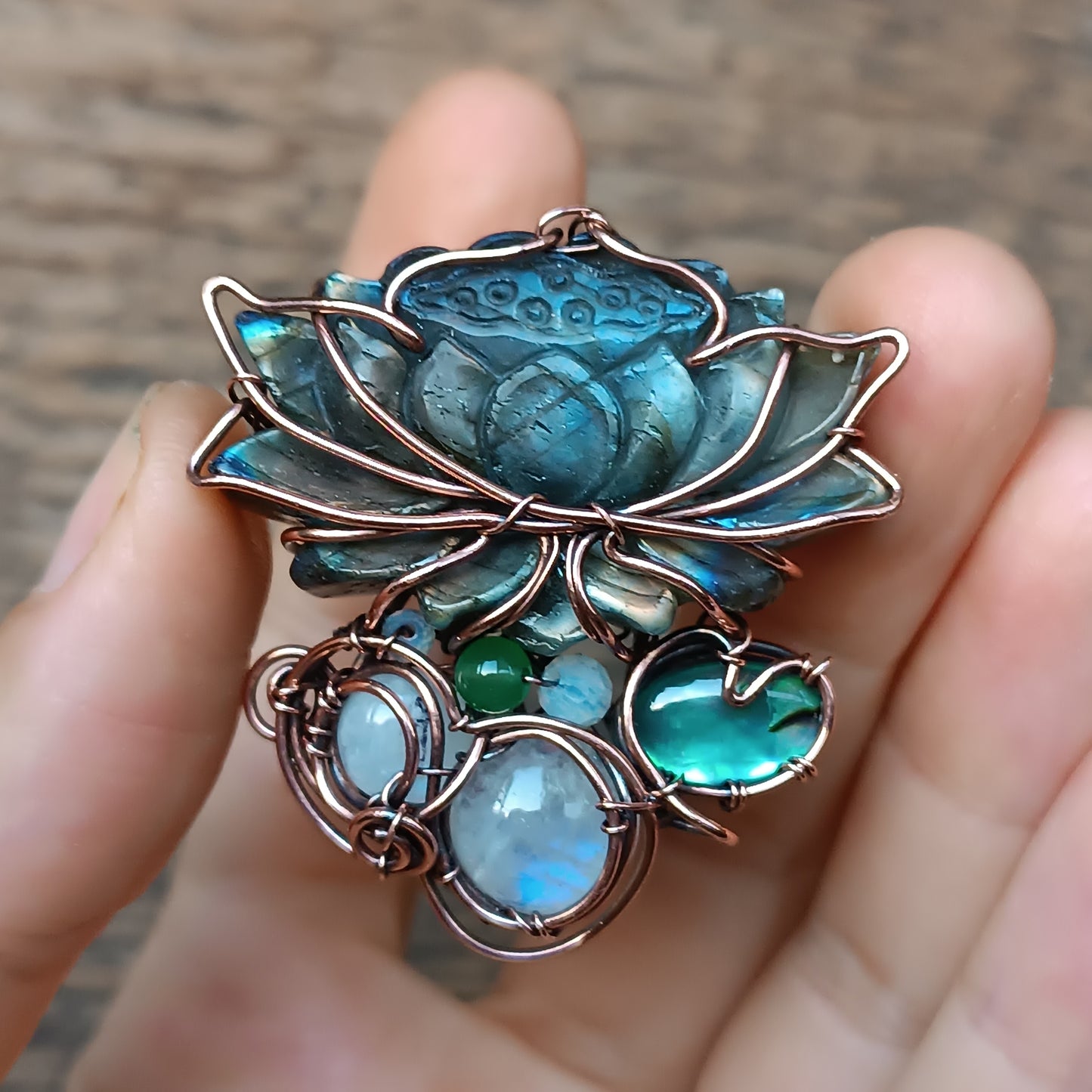 Lotus flower necklace