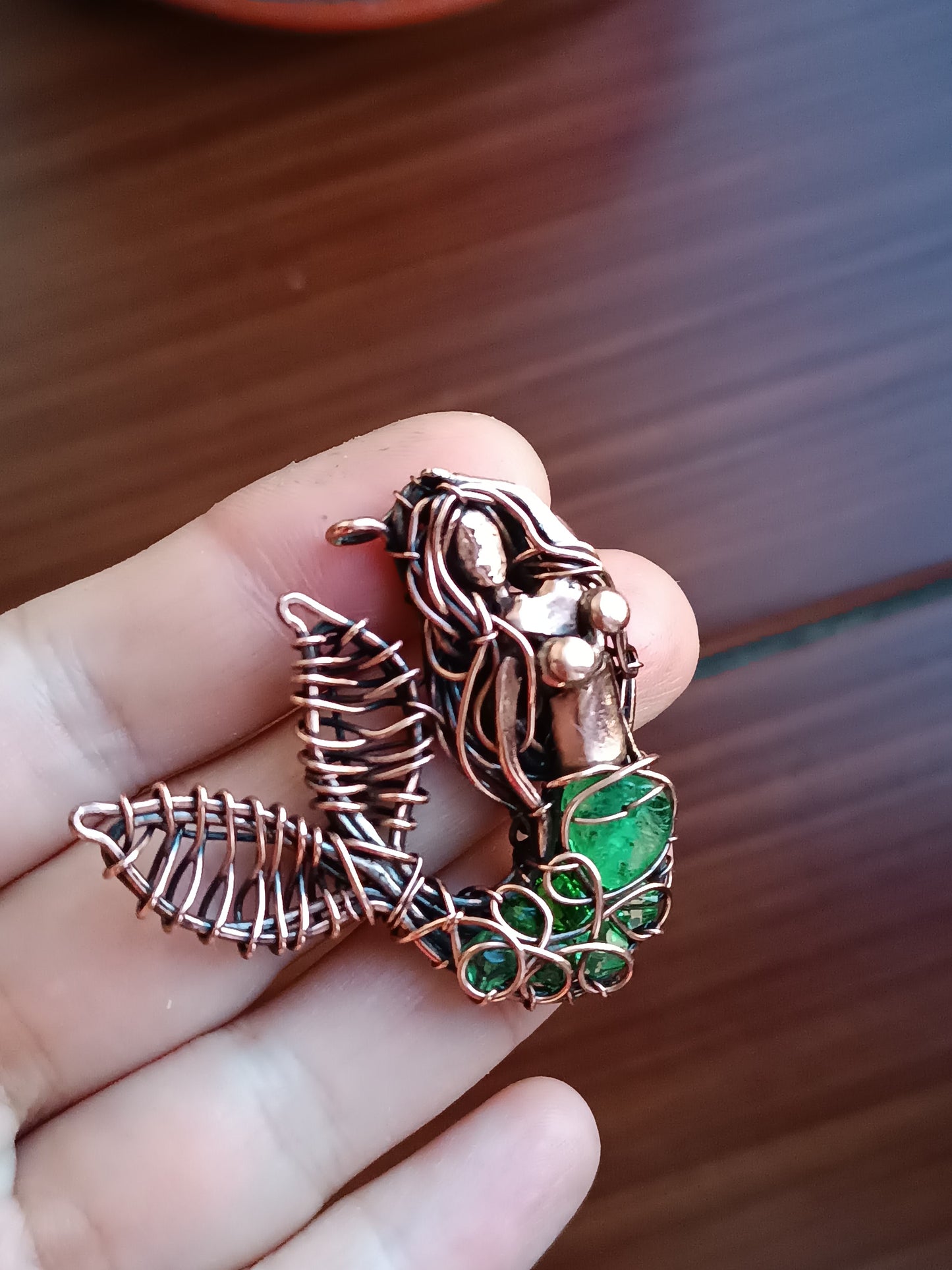 Green tail mermaid for Glen.