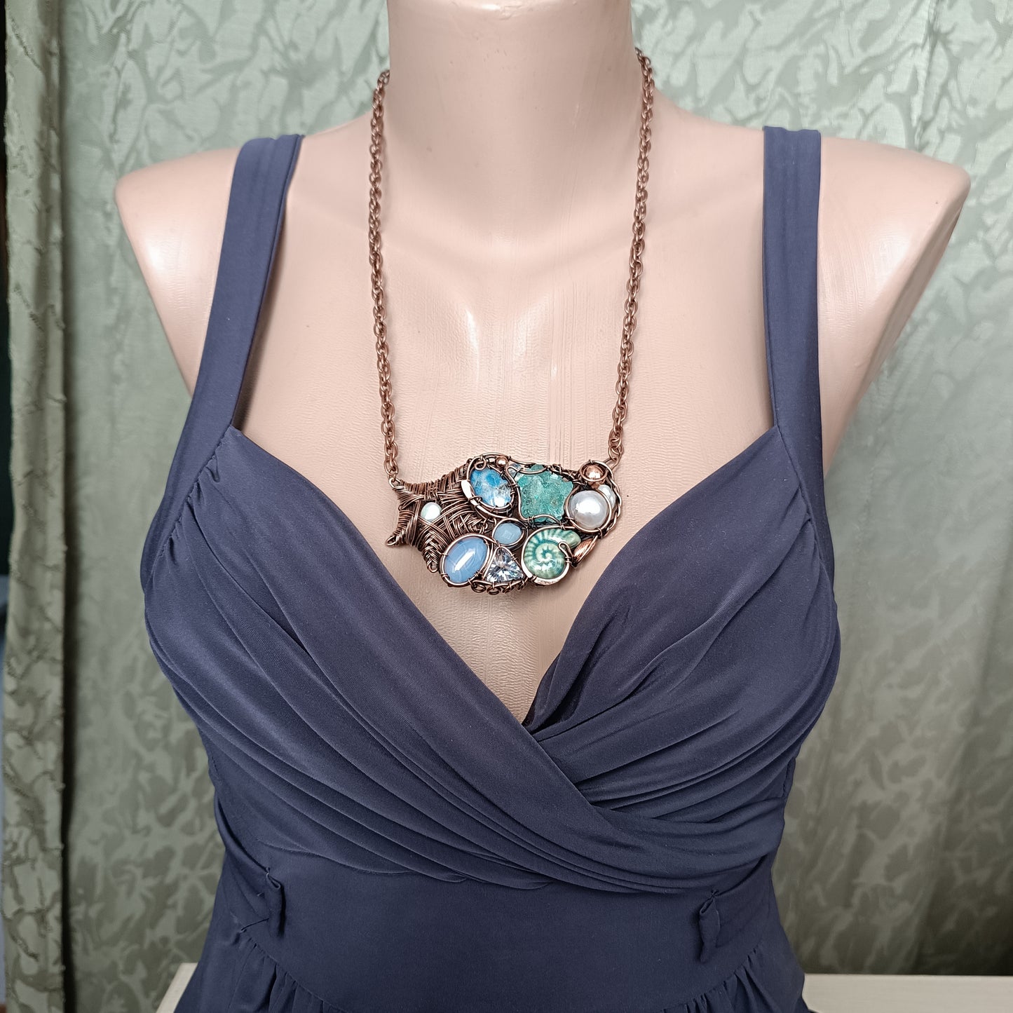 Blue reef necklace