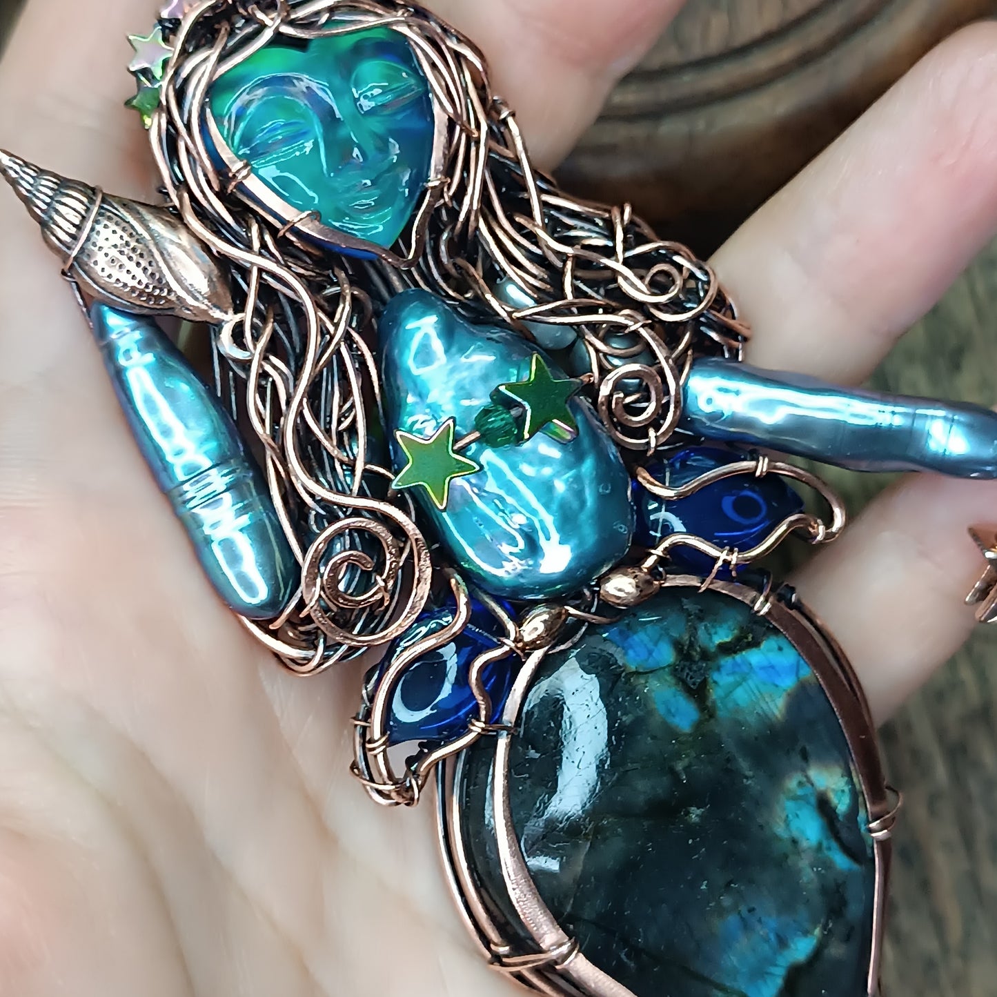 Blue Ocean Empress necklace