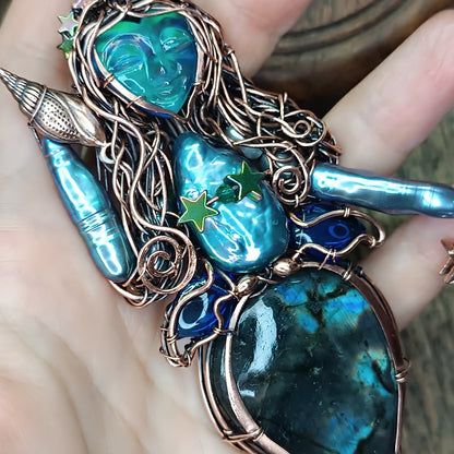 Blue Ocean Empress necklace
