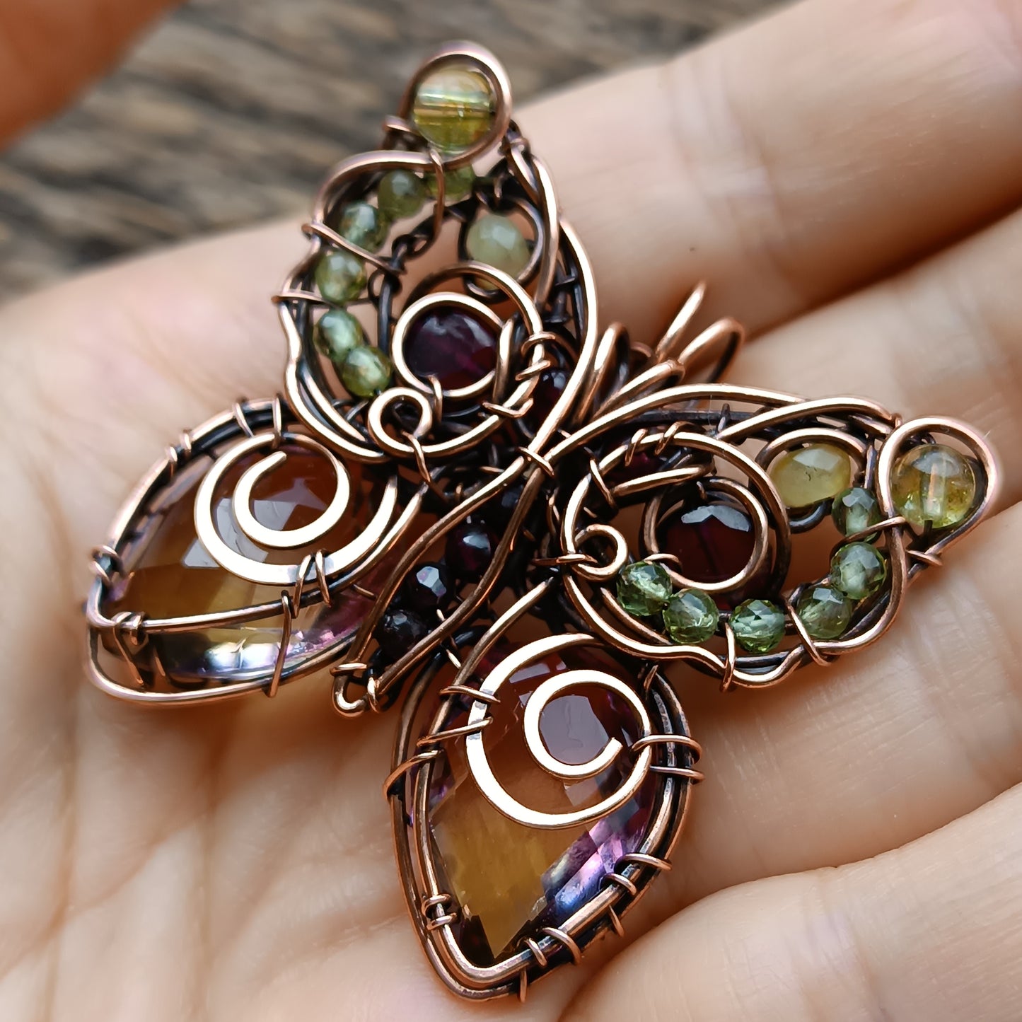 Joyful summer butterfly necklace