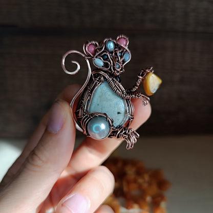 Fromager🧀🐁Cute mouse necklace