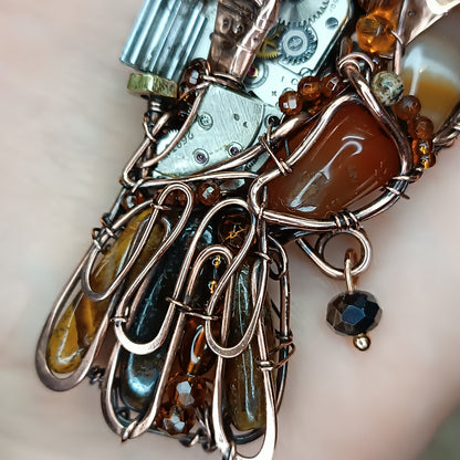 Steampunk Owl necklace