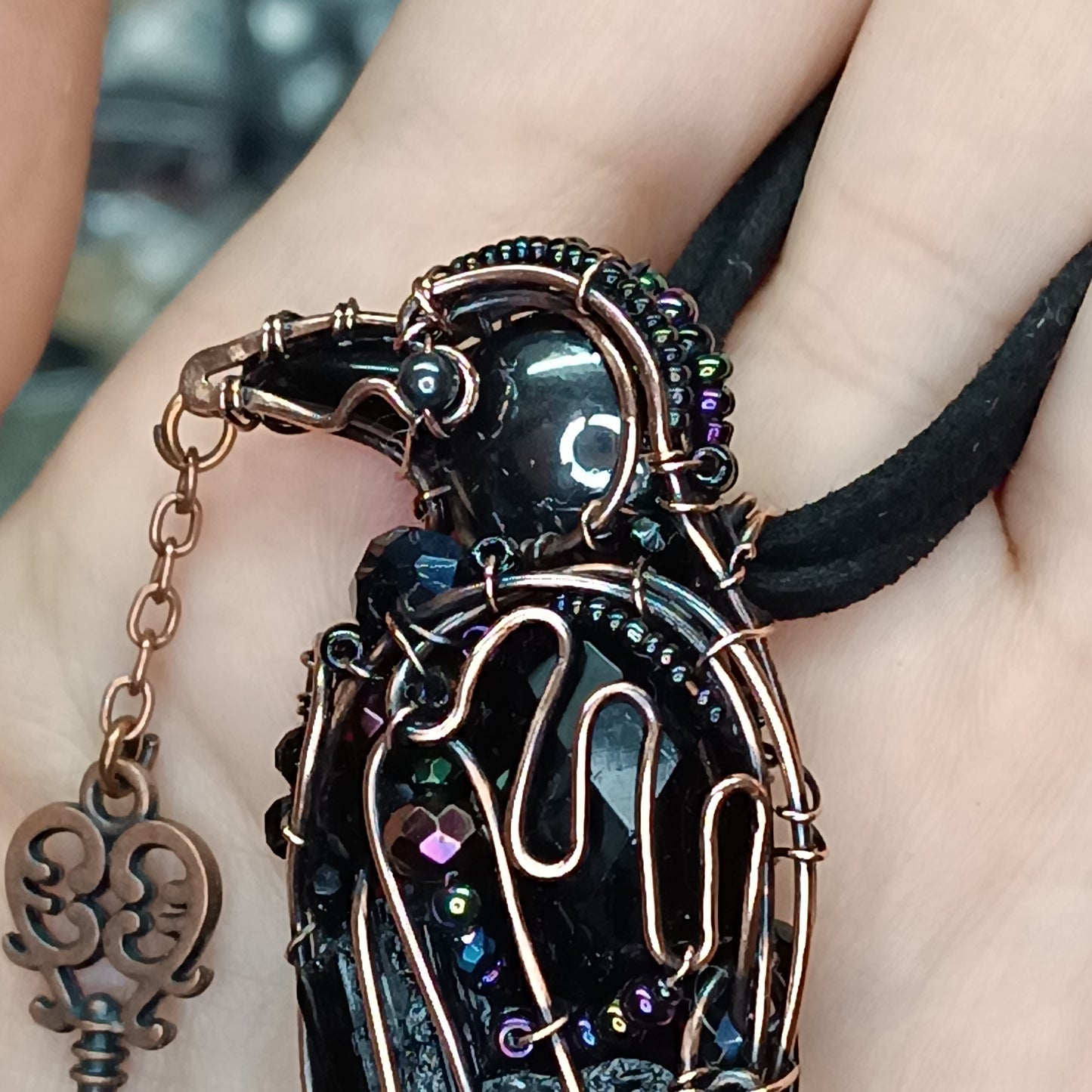 Raven neckace. Nevermore