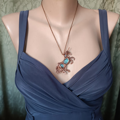 Morning breeze the young Unicorn necklace