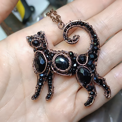 For Dee. Black cat pendant