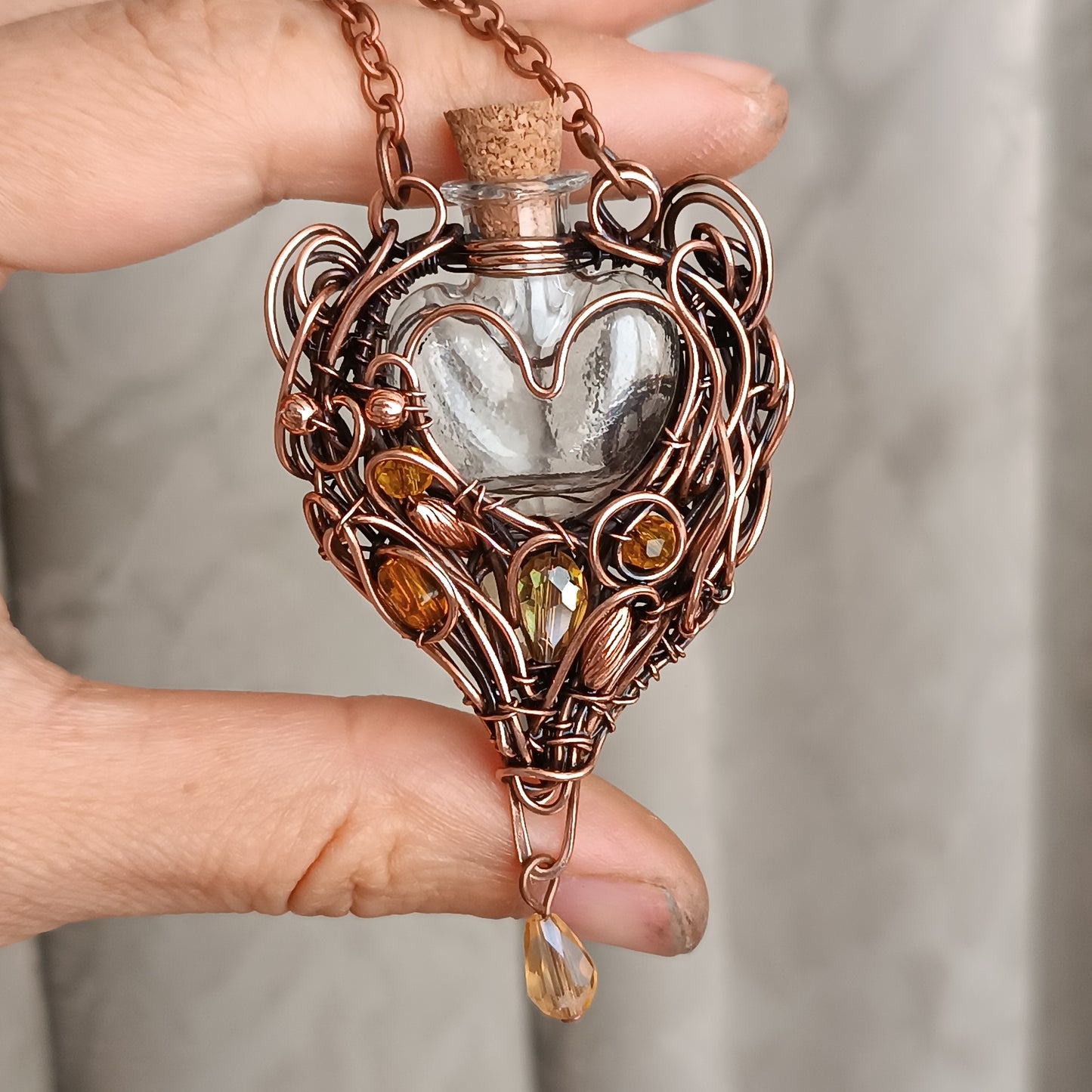 For Robert. Citrine vial.