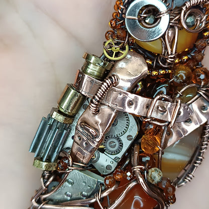 Steampunk Owl necklace