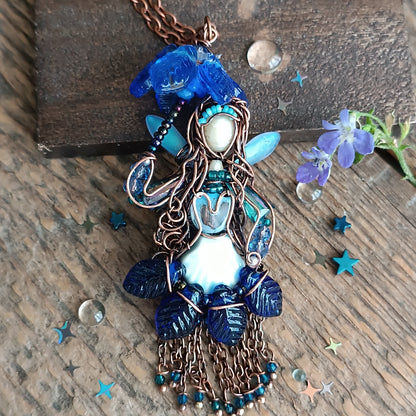 Rain fairy pendant