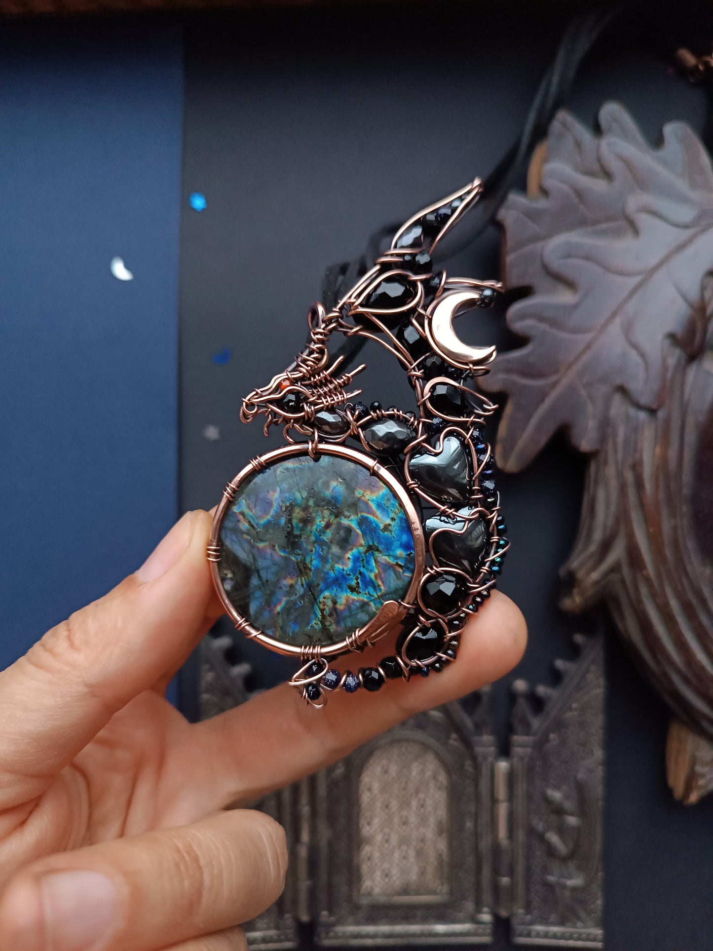 Wizard of the blue moon. Dragon necklace