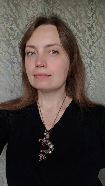 Water horse. Kelpie pendant.