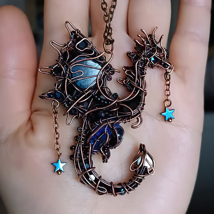 Midnight star. Dragon pendant