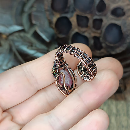 Pink tourmaline ring. Adjustable size