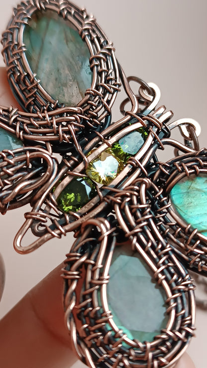 For Jacki. Copper butterfly necklace.