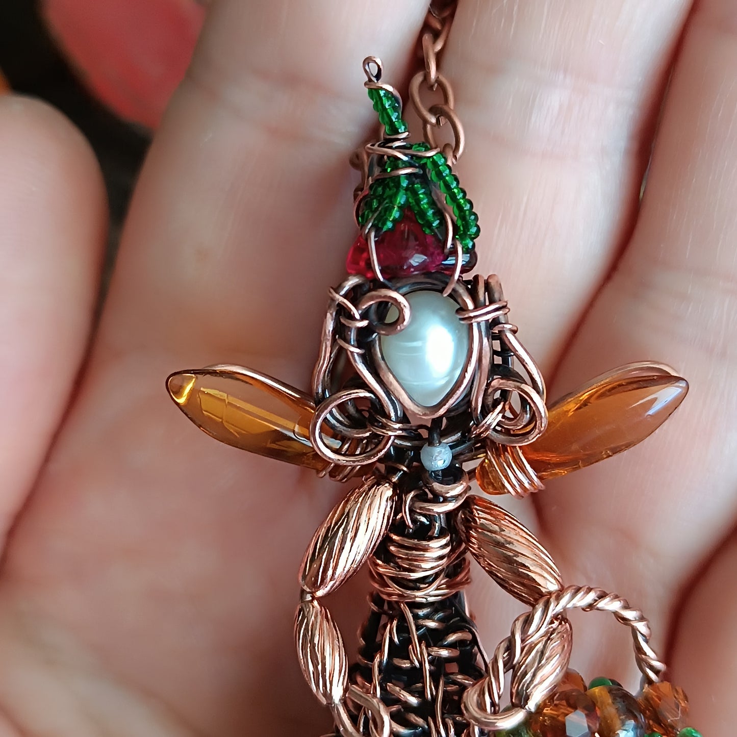 Harvest fairy pendant