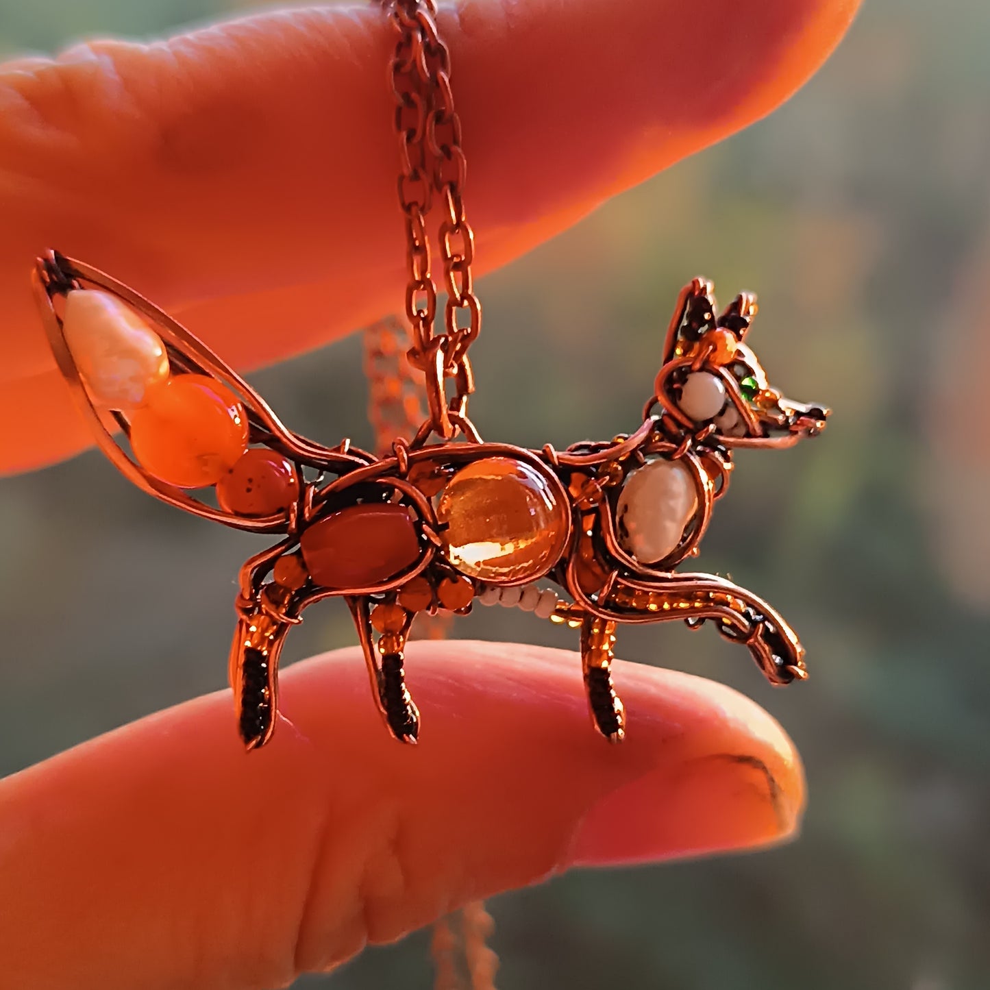 Cute red fox charm