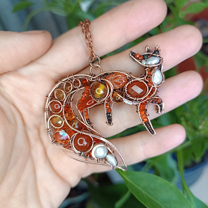 For Malcolm. Fox pendant