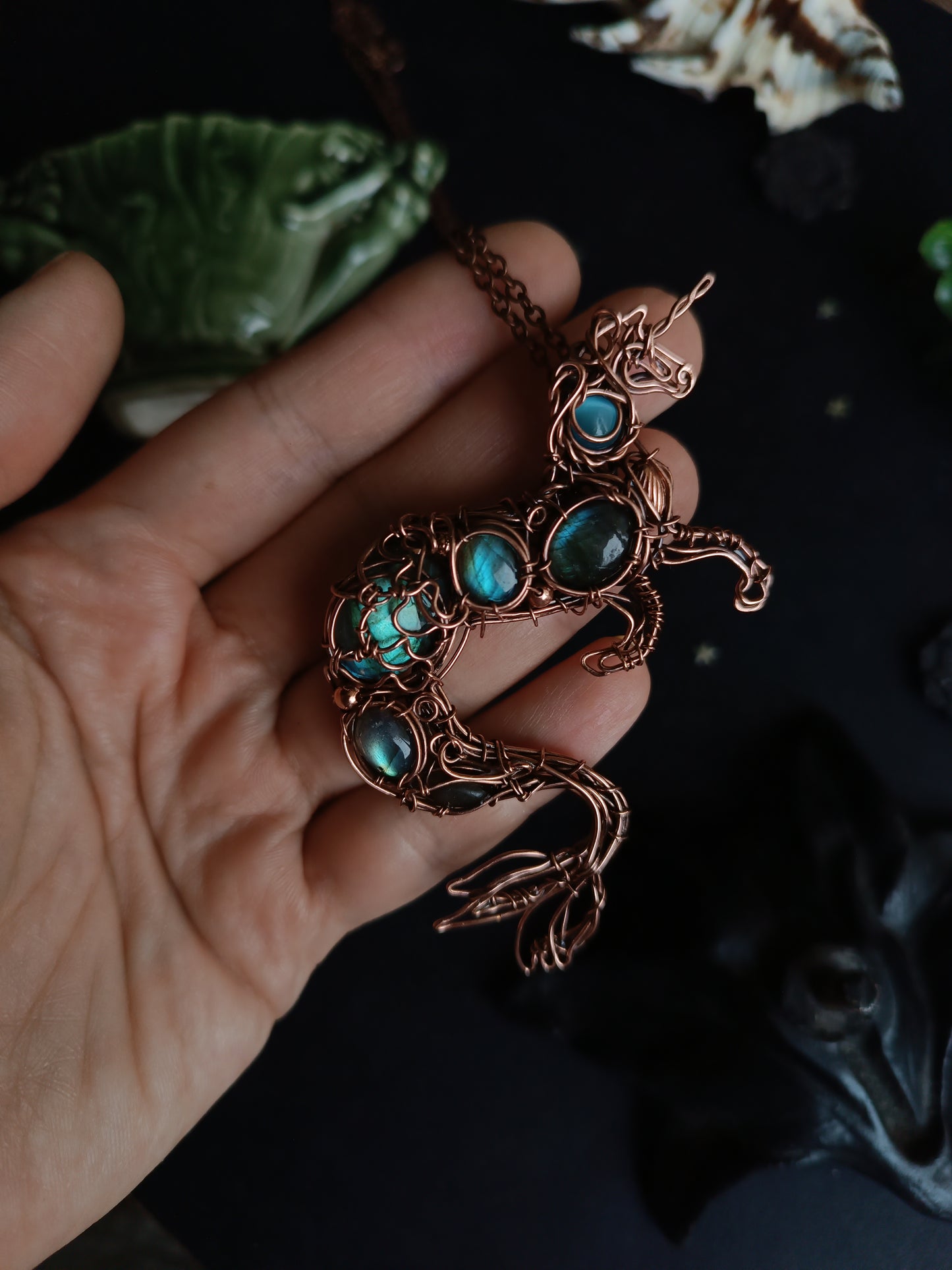 Water horse. Kelpie pendant.