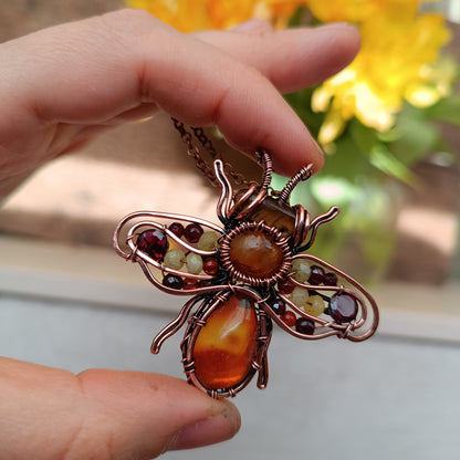 For Gwendolyn. Final payment.Sunny honey bee pendant
