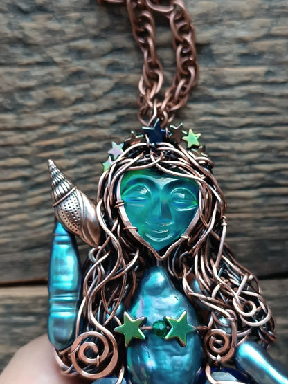 Blue Ocean Empress necklace