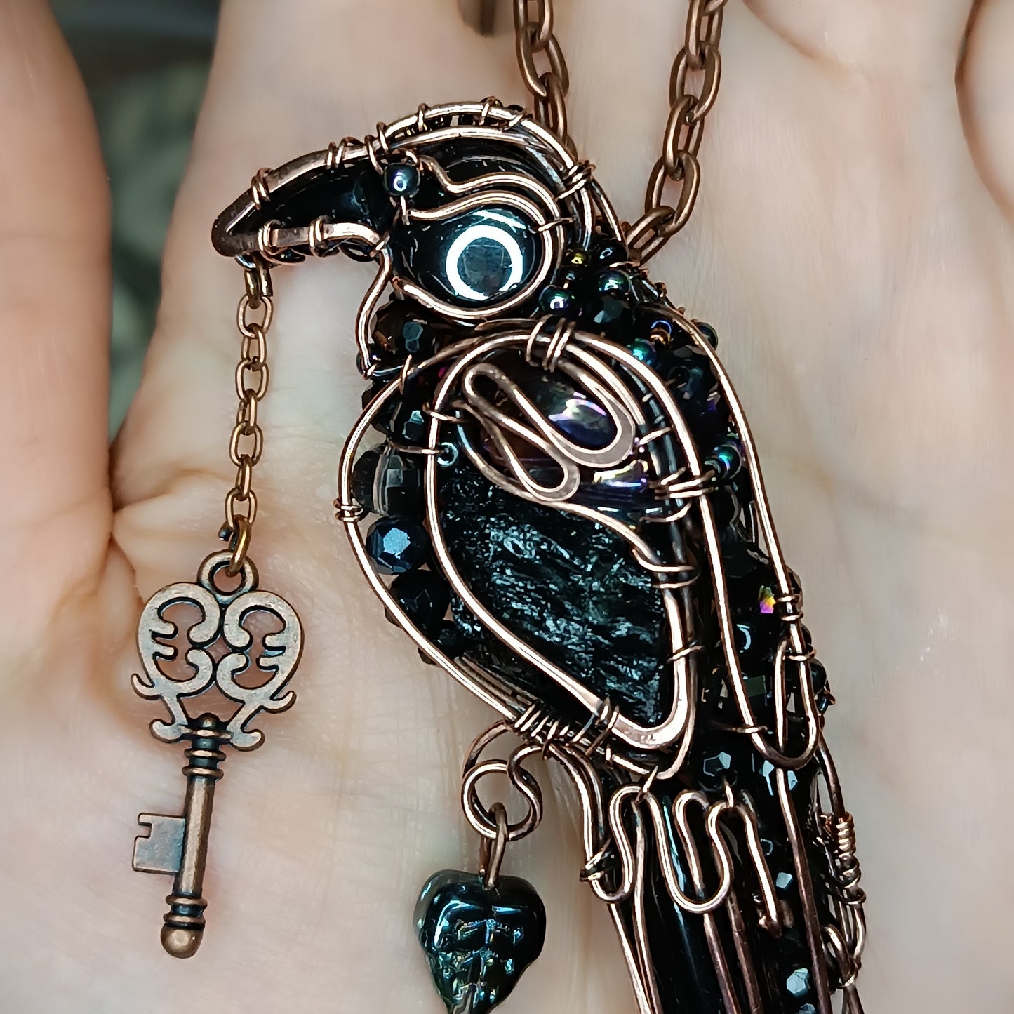 For Cheryl. Secret keeper raven necklace