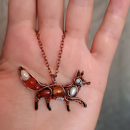 Cute red fox charm