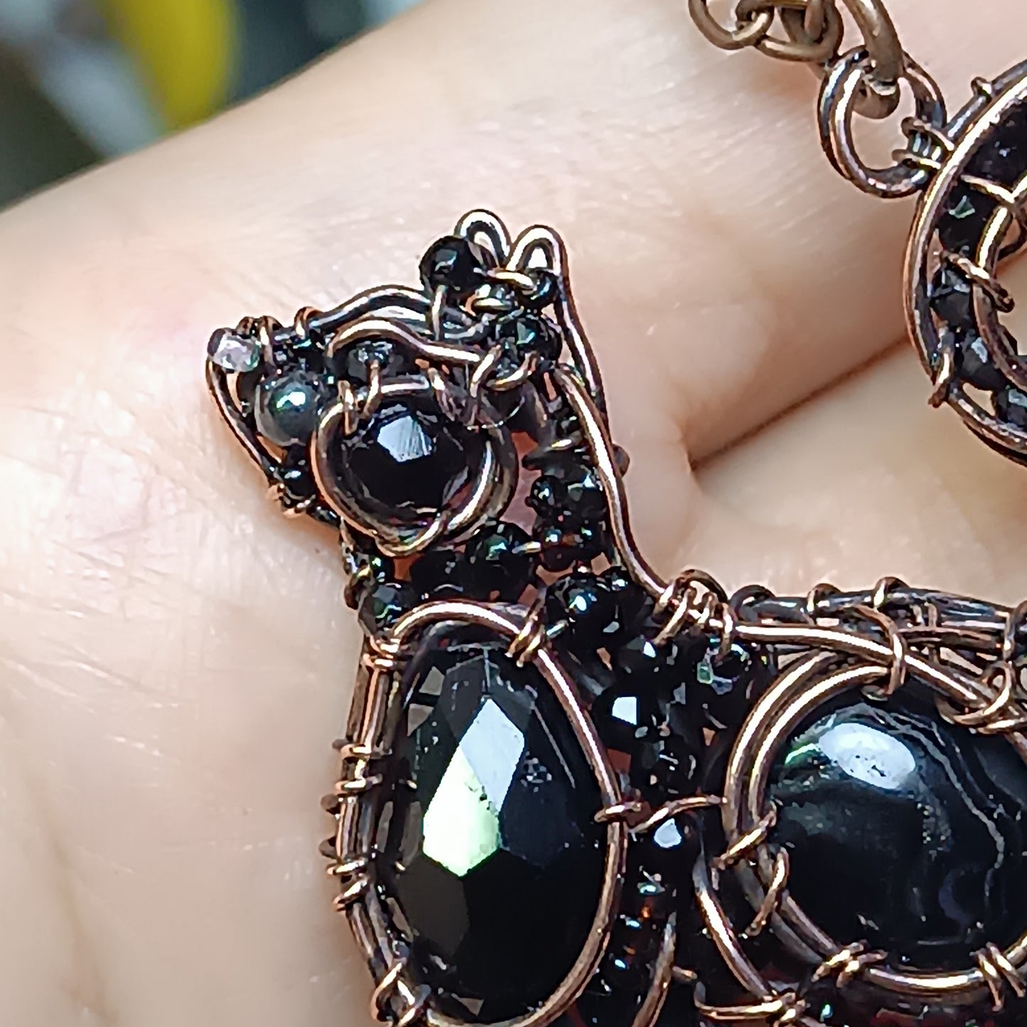 For Dee. Black cat pendant