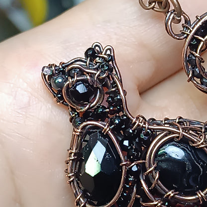 For Dee. Black cat pendant