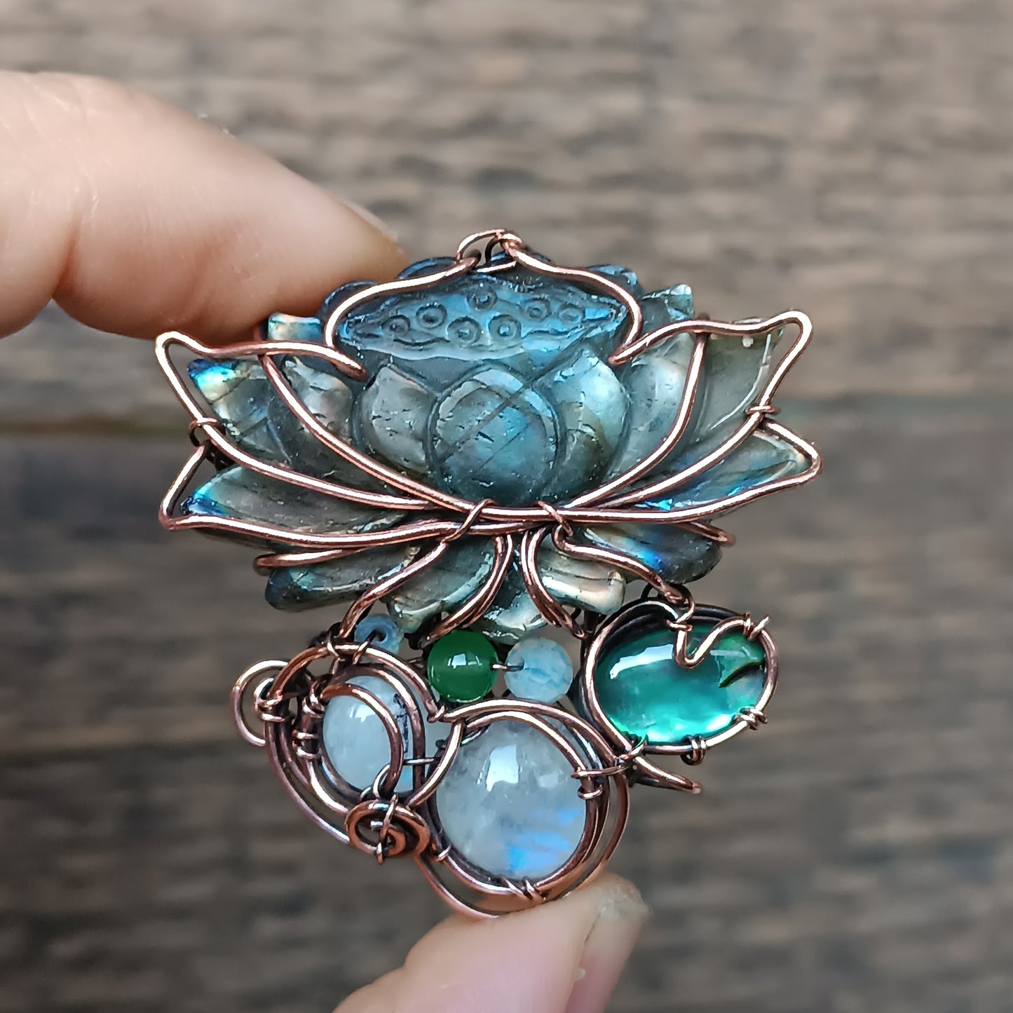 Lotus flower necklace