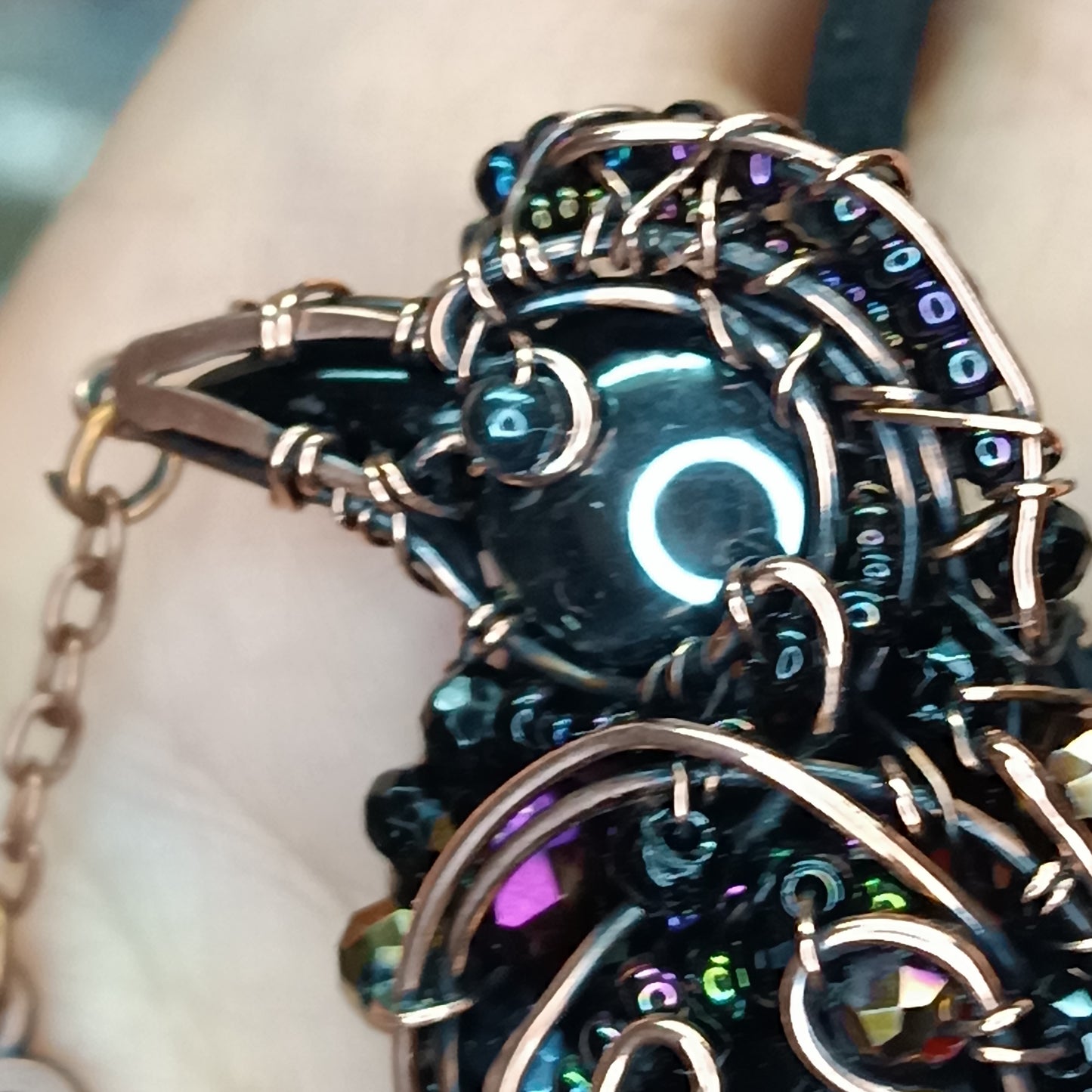 For Brandi. Raven necklace