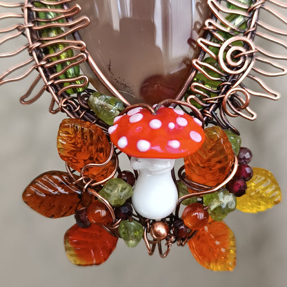 Forest leaves necklace