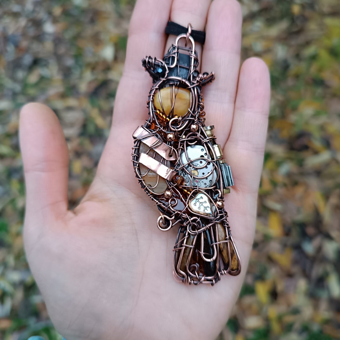 Steampunk Owl necklace