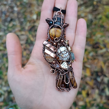 Steampunk Owl necklace