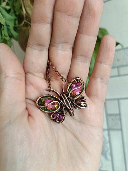 Rainbow shine butterfly charm