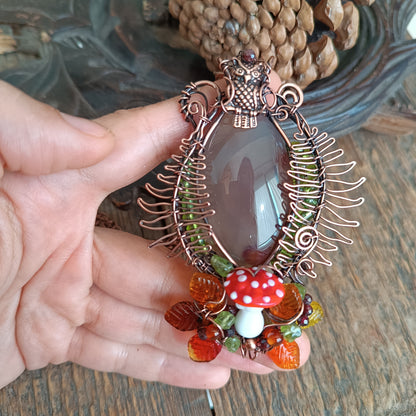 Forest leaves necklace