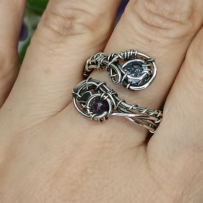 For Rich. Silver adjustable ring.