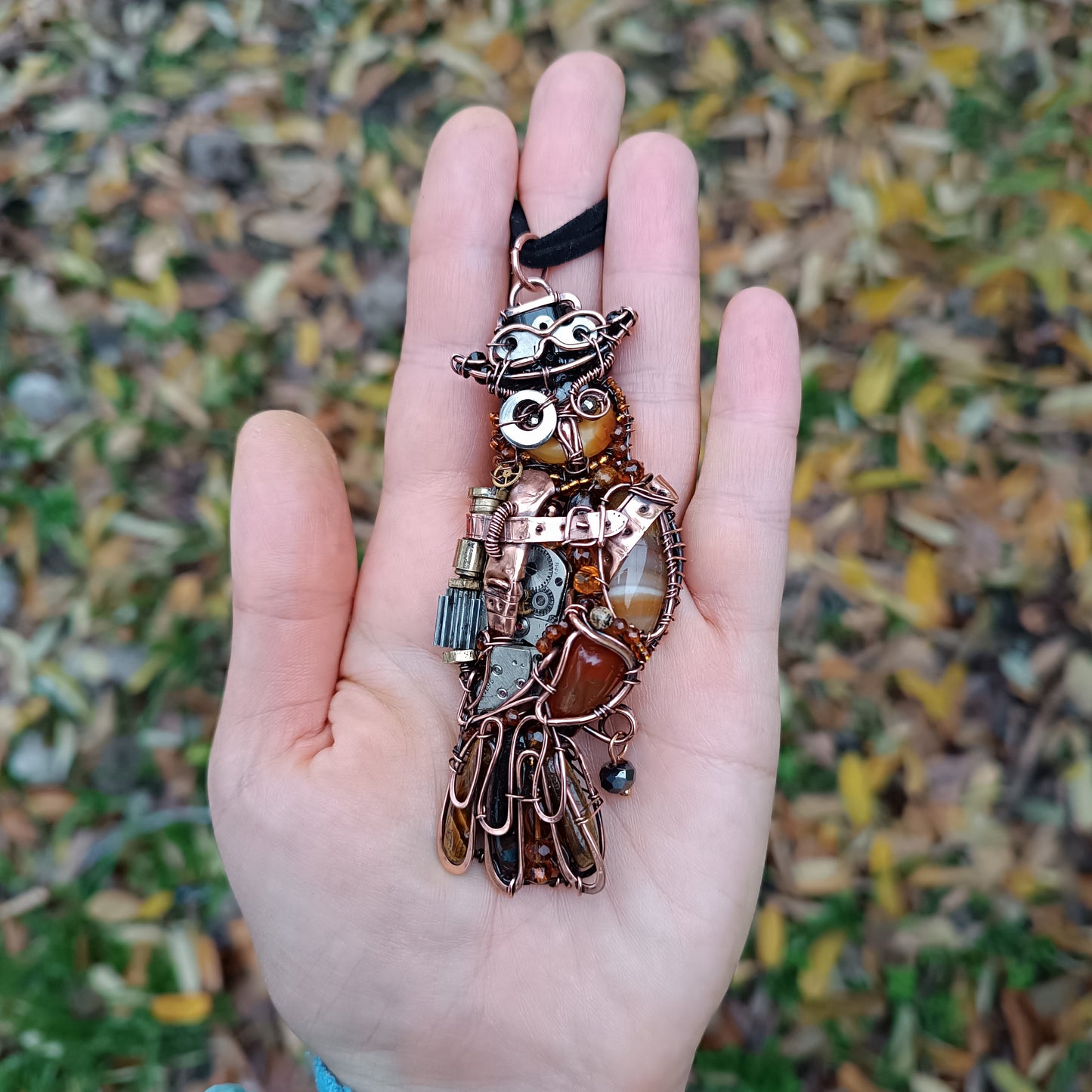 Steampunk Owl necklace