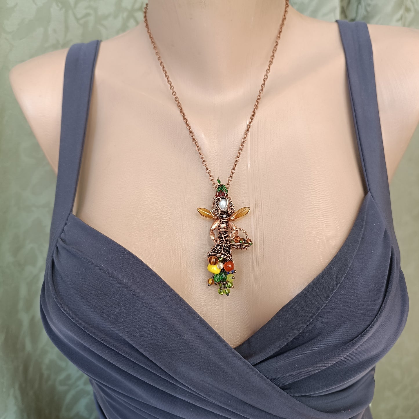Harvest fairy pendant