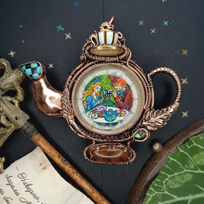 For Diane. Tea party necklace.