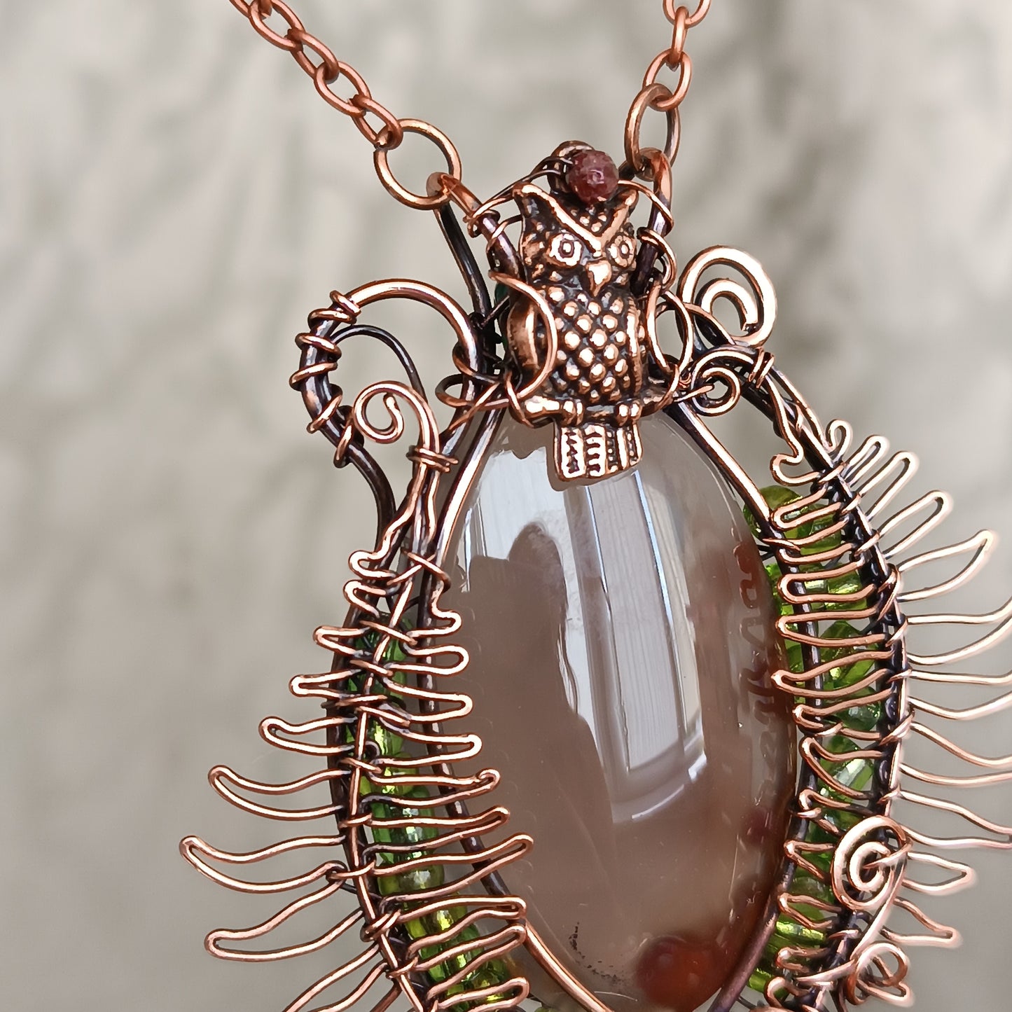 Forest leaves necklace