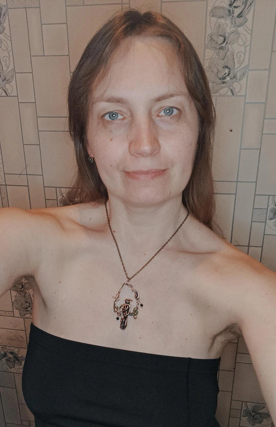 Stars catcher. Raven necklace