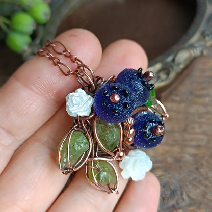 Blueberry necklace